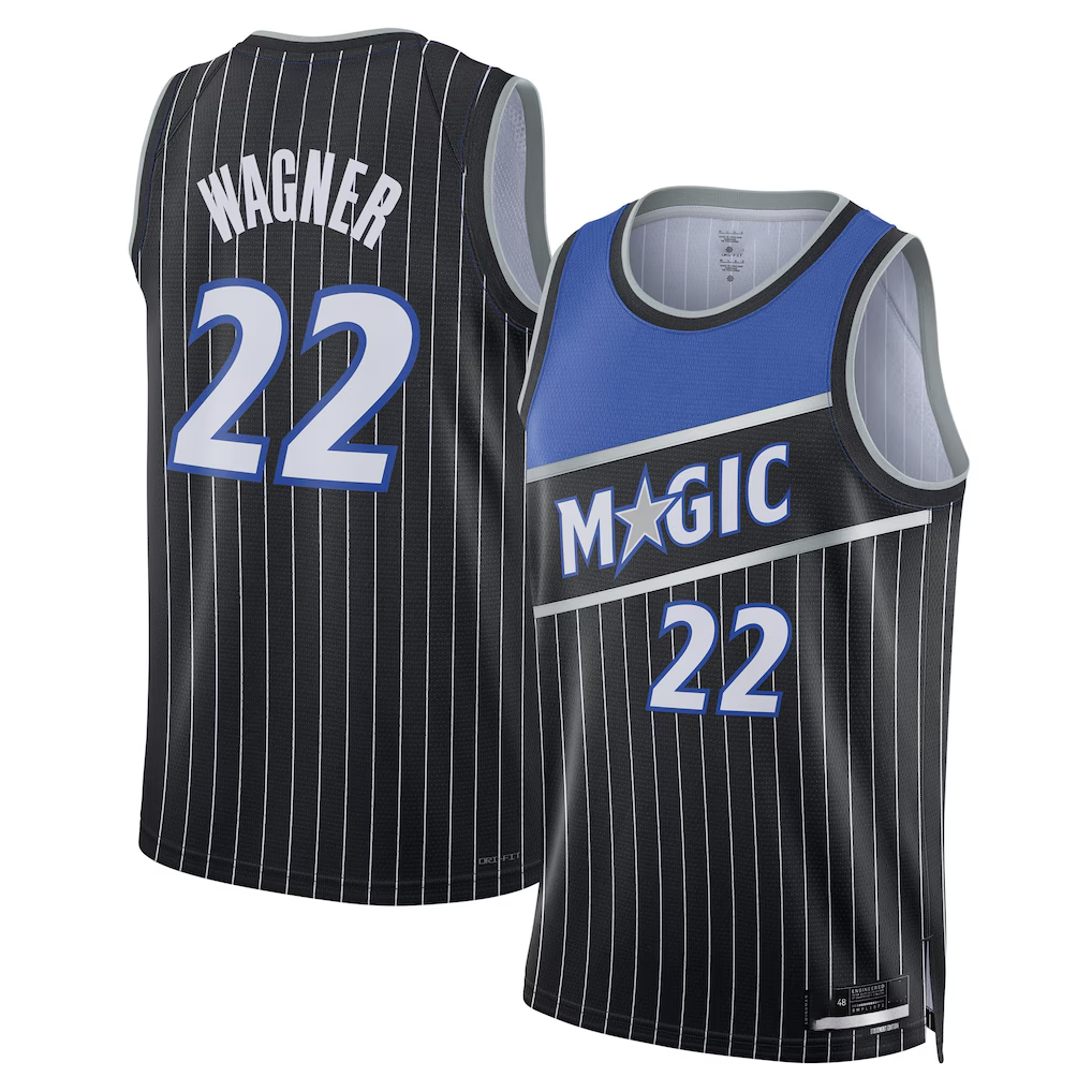 MATTH O.Magic #22 Franz Wagner Black Swingman Jerseys - Statement Edition