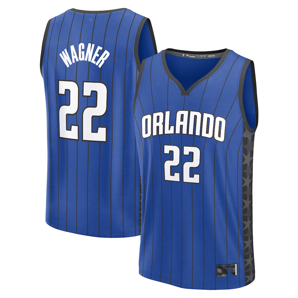 MATTH O.Magic #22 Franz Wagner  Blue Fast Break Replica Player Jerseys - Statement Edition