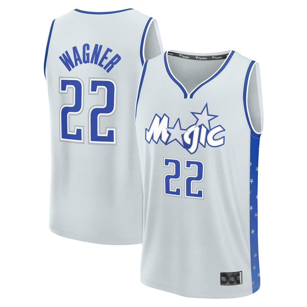 MATTH O.Magic #22 Franz Wagner  Silver 2025-26 City Edition Fast Break Jerseys