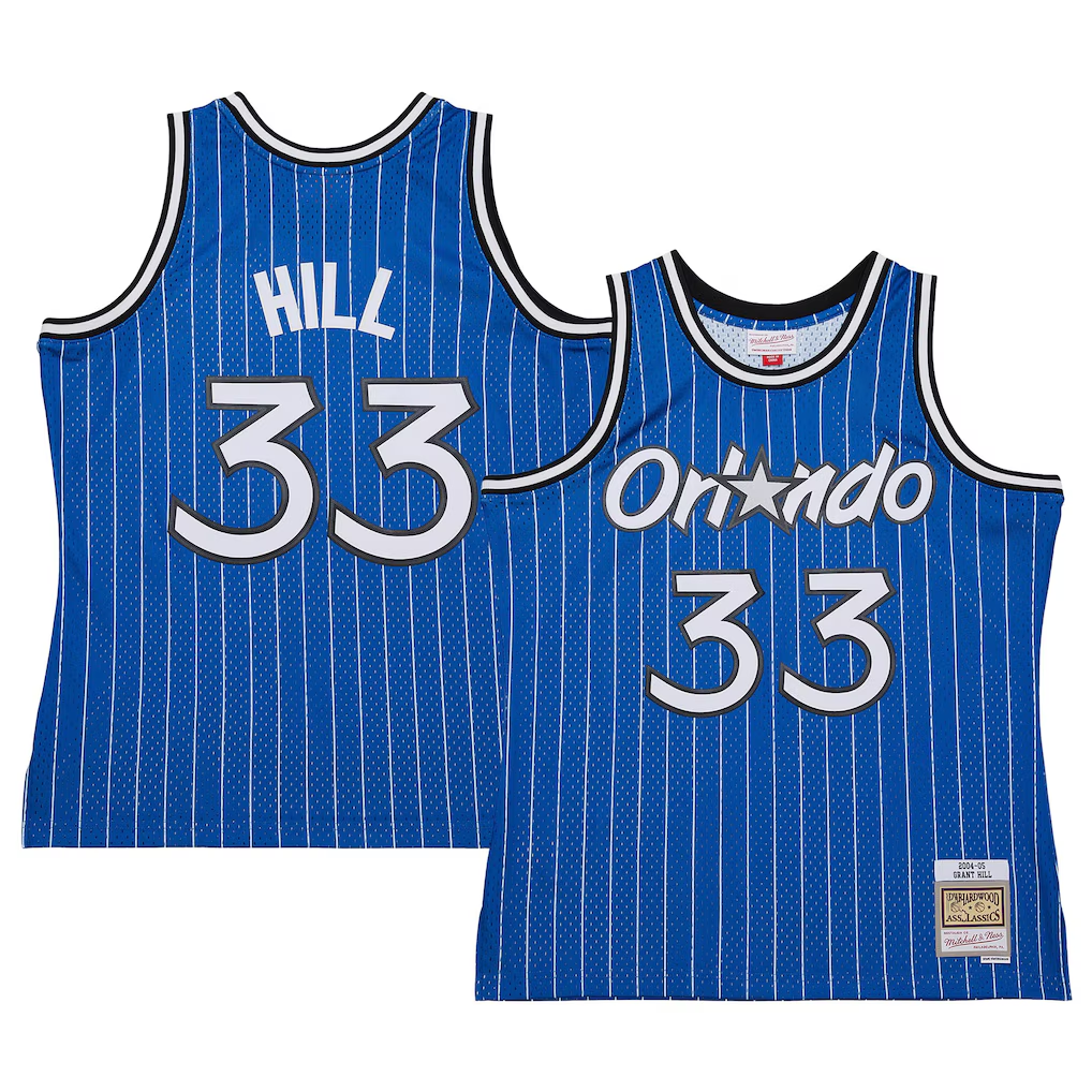 MATTH O.Magic #33 Grant Hill Mitchell & Ness Blue 2004-05 Hardwood Classics Swingman Jerseys