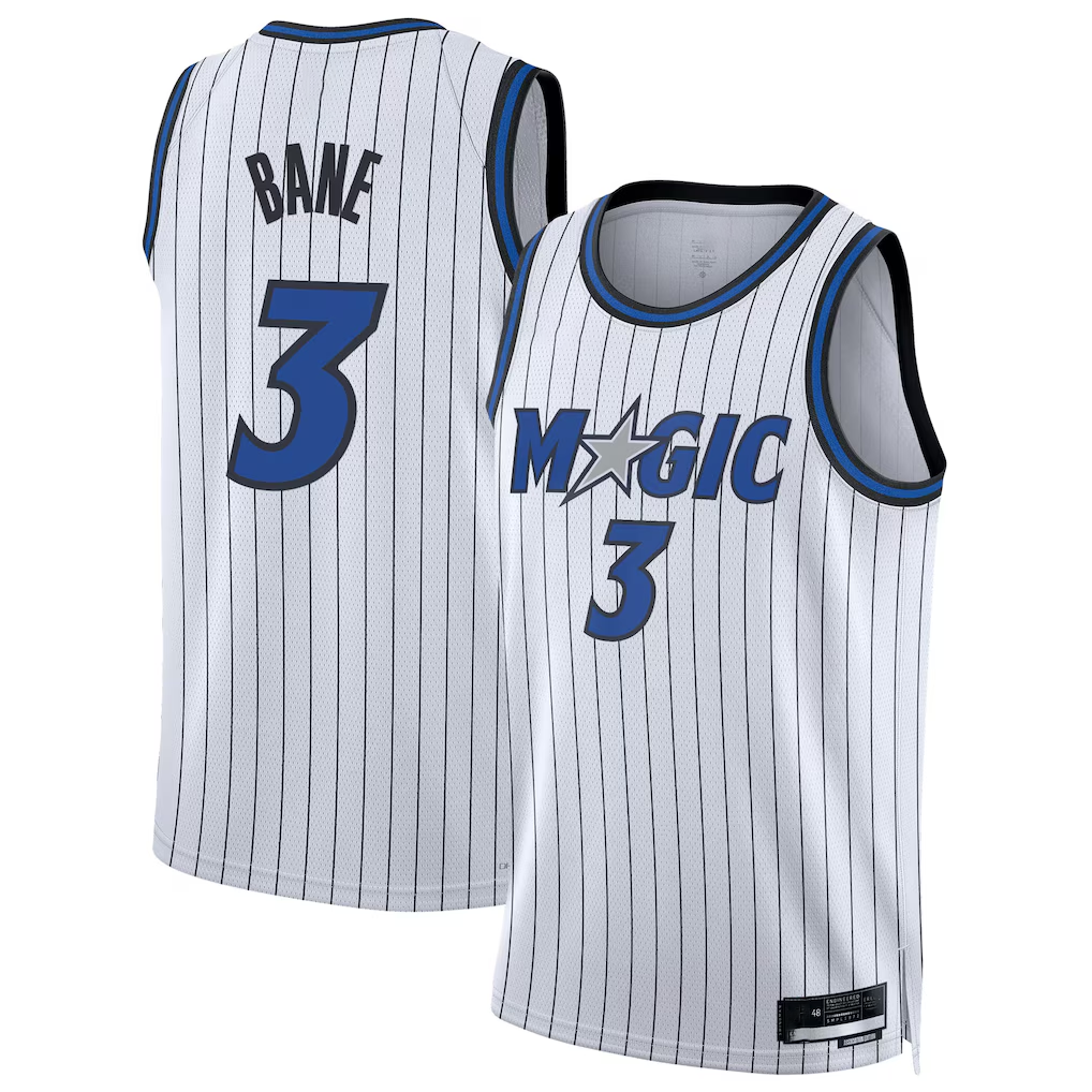 MATTH O.Magic #3 Desmond Bane White Swingman Player Jerseys - Association Edition
