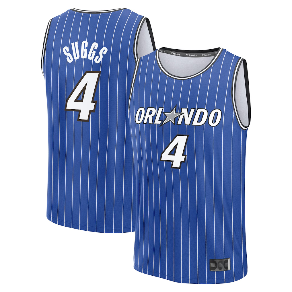 MATTH O.Magic #4 Jalen Suggs Blue Fast Break Jerseys - Icon Edition