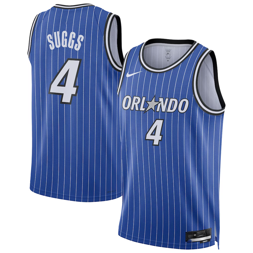 MATTH O.Magic #4 Jalen Suggs Blue Swingman Player Jerseys - Icon Edition