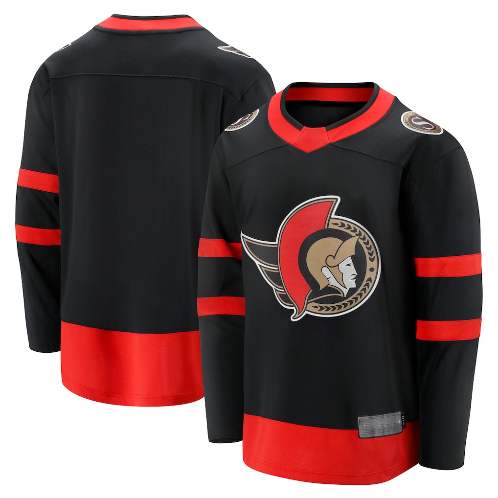 MATTH O.Senators Black Home Breakaway Jerseys