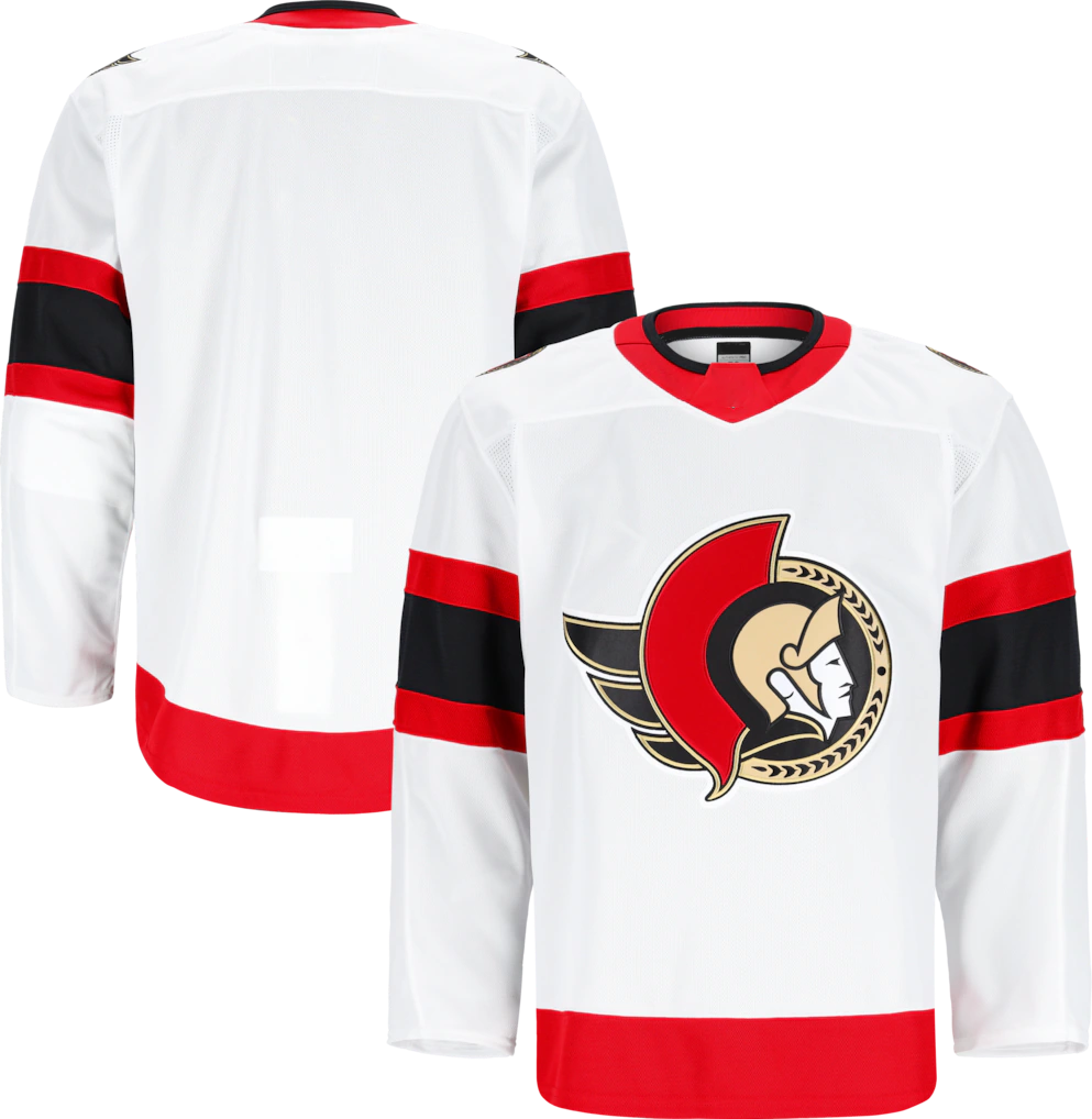 MATTH O.Senators White Away Authentic Pro Jerseys