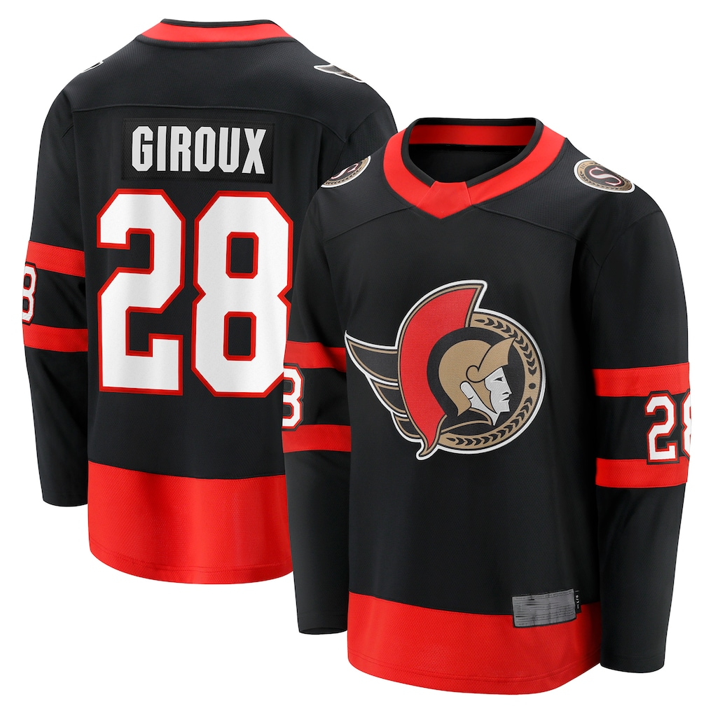 MATTH O.Senators #28 Claude Giroux Black Home Breakaway Player Jerseys