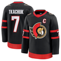 MATTH O.Senators #7 Brady Tkachuk Black Home Premium Jerseys