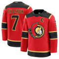MATTH O.Senators #7 Brady Tkachuk Red Alternate Premium Jerseys