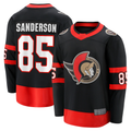 MATTH O.Senators #85 Jake Sanderson Black Home Breakaway Jerseys