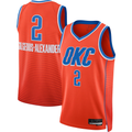 MATTH OC.Thunder #2 Shai Gilgeous-Alexander Orange Swingman Stitched Jerseys - Statement Edition