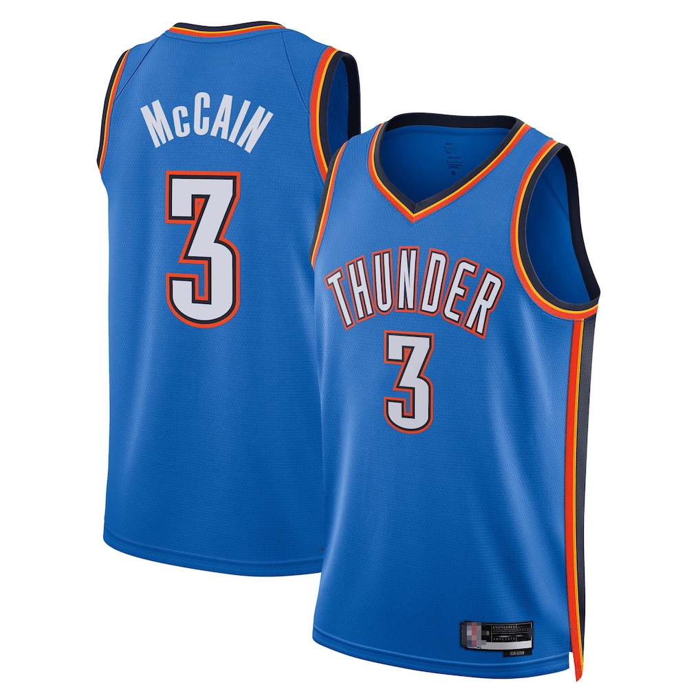MATTH OC.Thunder #3 Jalen Williams Blue Swingman Stitched Jerseys - Icon Edition