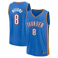 MATTH OC.Thunder #8 Jalen Williams Blue Fast Break Replica Player Stitched Jerseys - Icon Edition