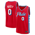 MATTH P.76ers #0 Tyrese Maxey Jordan Brand Red Swingman Jerseys - Statement Edition