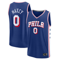MATTH P.76ers #0 Tyrese Maxey  Royal Big & Tall Fast Break Jerseys - Icon Edition