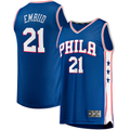 MATTH P.76ers #21 Joel Embiid  Royal Big & Tall Fast Break Player Jerseys - Icon Edition