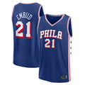 MATTH P.76ers #21 Joel Embiid Royal Fast Break Replica Jerseys - Icon Edition