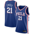 MATTH P.76ers #21 Joel Embiid Royal Swingman Jerseys - Icon Edition
