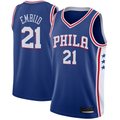 MATTH P.76ers #21 Joel Embiid Royal Swingman Jerseys - Icon Edition
