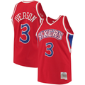 MATTH P.76ers #3 Allen Iverson Mitchell & Ness Red 1996-97 Hardwood Classics Swingman Jerseys