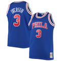 MATTH P.76ers #3 Allen Iverson Mitchell & Ness Royal 199697 Big & Tall Hardwood Classics Swingman Jerseys
