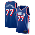 MATTH P.76ers #77 V. J. Edgecombe Royal 2025 Draft First Round Pick Swingman Jerseys - Icon Edition