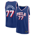 MATTH P.76ers #77 VJ Edgecombe  Royal Fast Break Jerseys - Icon Edition