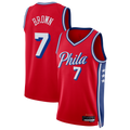 MATTH P.76ers #7 Jaylen Brown Red Swingman Jerseys - Statement Edition