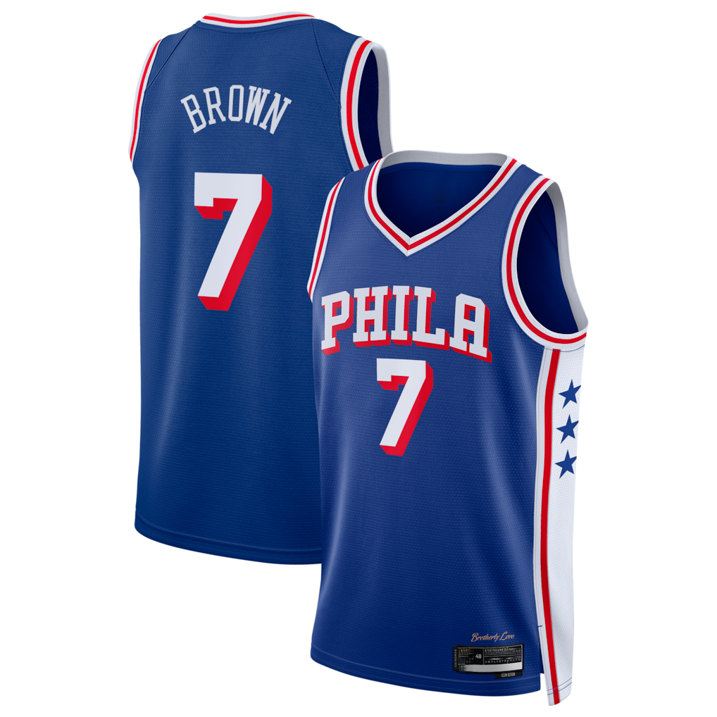 MATTH P.76ers #7 Royal Swingman Jerseys - Icon Edition