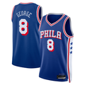MATTH P.76ers #8 Paul George Royal 2024 Offseason Addition Swingman Jerseys