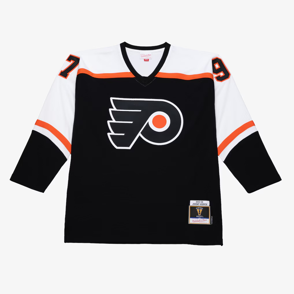 MATTH P.Flyers Jeremy Roenick Mitchell & Ness Black 2003 Power Play Jerseys