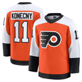 MATTH P.Flyers #11 Travis Konecny Burnt Orange Home Premium Jerseys