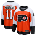 MATTH P.Flyers #11 Travis Konecny Orange Home Breakaway Jerseys