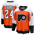 MATTH P.Flyers #24 Nick Seeler Orange Home Practice Jerseys