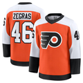 MATTH P.Flyers #46 Trevor Zegras Orange Home Breakaway Jerseys