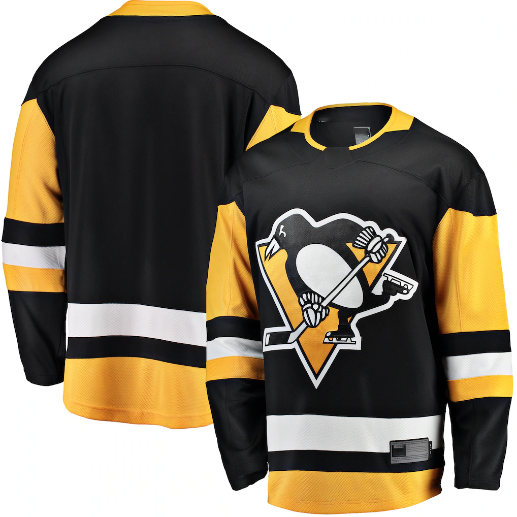 MATTH P.Penguins Black Breakaway Home Jerseys