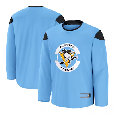 MATTH P.Penguins Blue Practice Jerseys