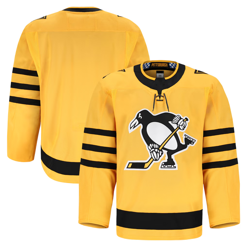 MATTH P.Penguins Gold Alternate Authentic Pro Jerseys