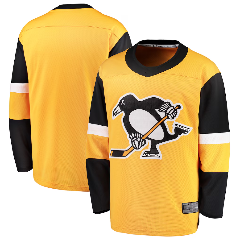 MATTH P.Penguins Gold Alternate Breakaway Jerseys