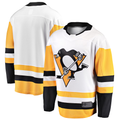 MATTH P.Penguins White Away Breakaway Jerseys