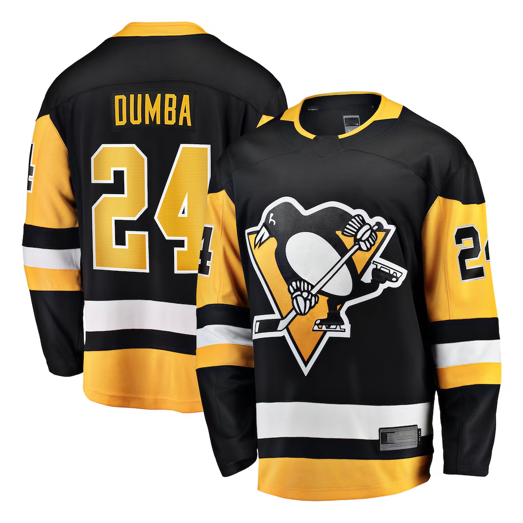 MATTH P.Penguins #24 Matt Dumba Black Home Breakaway Jerseys