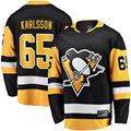 MATTH P.Penguins #65 Erik Karlsson Black Home Breakaway Jerseys