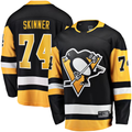 MATTH P.Penguins #74 Stuart Skinner Black Home Breakaway Jerseys