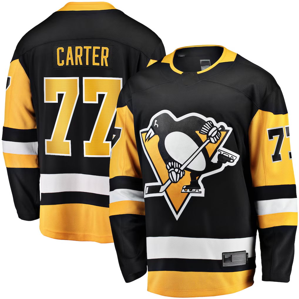 MATTH P.Penguins #77 Jeff Carter Black Home Breakaway Replica Jerseys