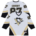 MATTH P.Penguins #87 Sidney Crosby Mitchell & Ness White 2005 Power Play Jerseys