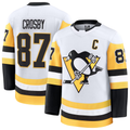 MATTH P.Penguins #87 Sidney Crosby White Away Premium Jerseys