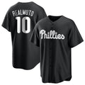 MATTH P.Phillies #10 J.T. Realmuto Player Black Alt Fashion Home Game Stitched Jerseys