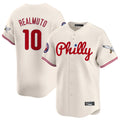 MATTH P.Phillies #10 J.T. Realmuto Player Cream Phillies & Eagles Vapor Premier Limited Stitched Jerseys