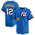 MATTH P.Phillies #12 Kyle Schwarber Player Blue National League All-star Game Limited Stitched Jerseys