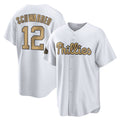 MATTH P.Phillies #12 Kyle Schwarber Player Gold All-Star Home Game Stitched Jerseys
