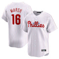 MATTH P.Phillies #16 Brandon Marsh Player White Home Limited Stitched Jerseys